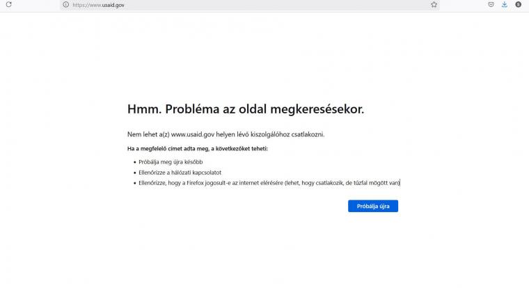Elérhetetlenné vált az USAID honlapja és X-fiókja