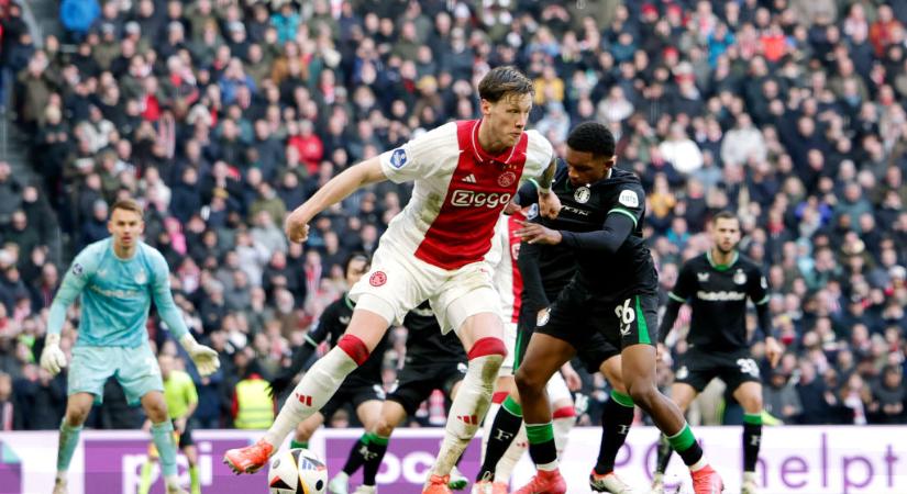 Eredivisie: az Ajax a hosszabbításban nyerte meg a Feyenoord elleni rangadót – KÖRKÉP