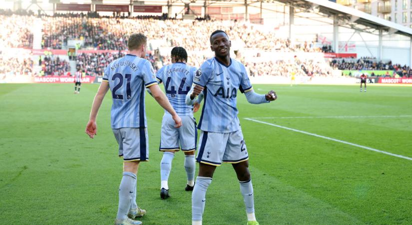 PL: a Brentford otthonában törte meg pocsék szériáját a Tottenham! – videóval