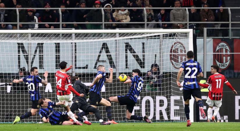 Serie A: nem bírta végig a nyomást az AC Milan, döntetlen született a milánói derbin! – videóval