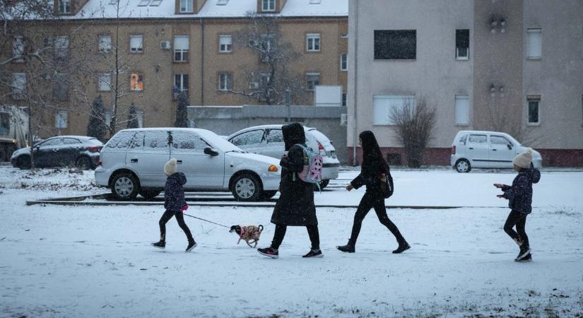 Jön az országos havazás: itt az előrejelzés, mikor!