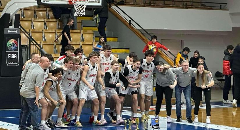 Kaposváriakkal a soraiban nyert tornát az U16-os fiú kosárlabda-válogatott