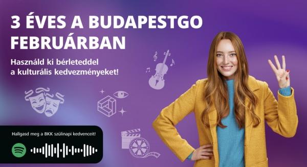 Különleges kulturális ajánlattal ünnepli a BudapestGO harmadik születésnapját a BKK