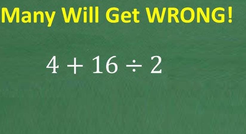 Rapid matek: sokan elrontják ezt az egyszerű számolást, pedig 15 másodperc alatt simán megoldható! Önnek megy?
