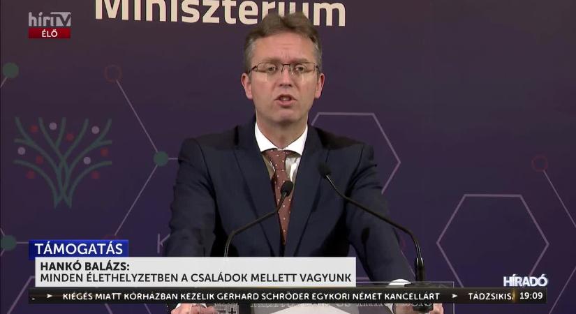 Hankó Balázs: Minden élethelyzetben a családok mellett vagyunk  videó