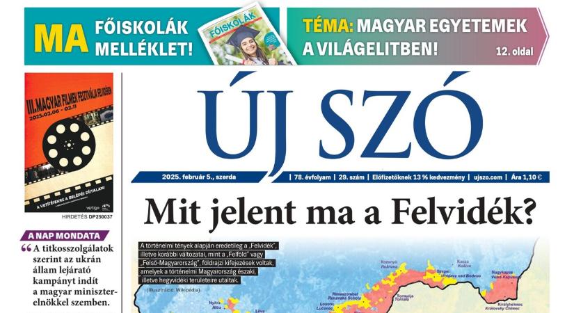 Miről ír a szerdai Új Szó?