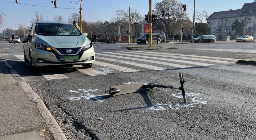 Rollerest gázoltak el Győrben – Fotók