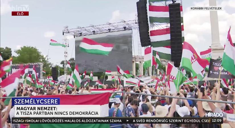 A Tisza Pártból csupán Magyar Péter látható, ezért is dönt ő egyedül minden lényeges kérdésben  videó