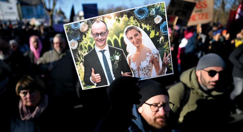 Fókusz: tüntetés a CDU és az AfD pártok együttműködése ellen