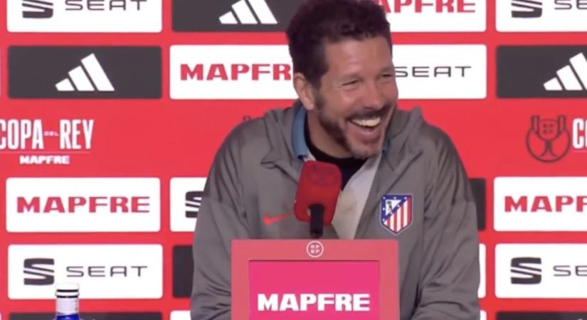 Diego Simeone csak poénkodik a Real Madrid – Atlético Madrid derbin