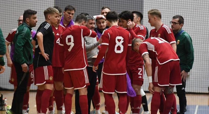 Futsal válogatott: fordulatos mérkőzésen döntetlen Lettország ellen