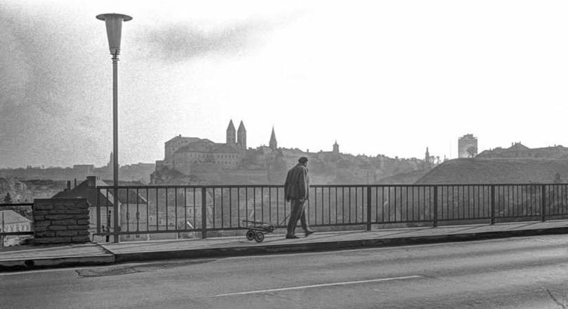 Retró fotón a veszprémi panoráma, egy részlet 40 éve változatlan