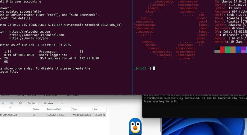 Egyszerűbbé válik az Ubuntu Linux telepítése a Windows 11-be