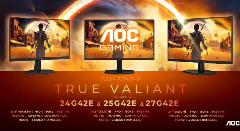 Olcsó gamer monitorral robbant az AOC