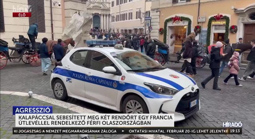 Kalapáccsal sebesített meg két rendőrt  videó