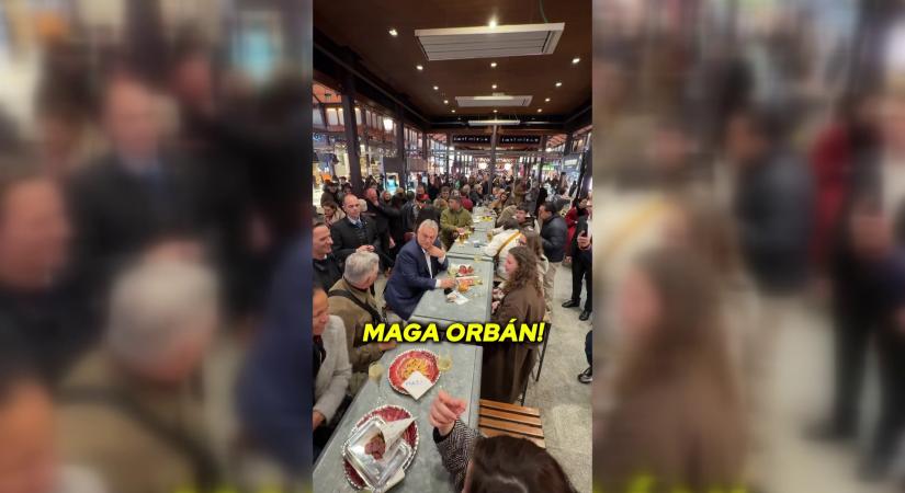 Emlékezetes találkozása volt Orbán Viktornak Madridban  videó