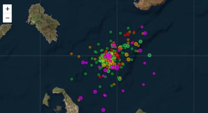 Szantorini földrengés: folyamatos a földmozgás