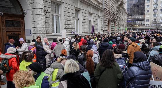 „Véres a kezetek, szégyen égesse arcotok” – elkezdődött a tüntetés, amit a tűzben elhunyt édesanyáért szerveztek