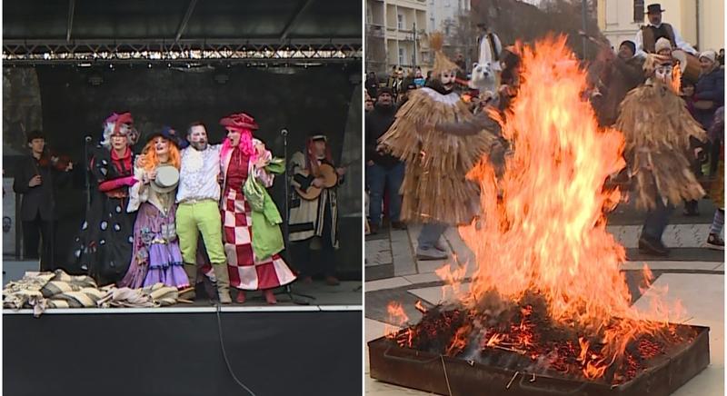 Lángolt a kiszebáb, eltemette a telet Kaposvár