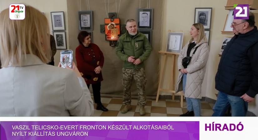 Vaszil Telicsko-Evert fronton készült alkotásaiból nyílt kiállítás Ungváron (videó)