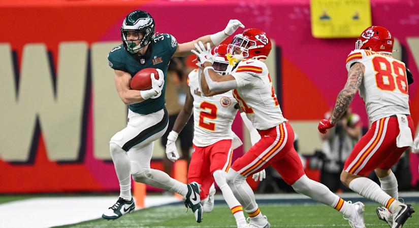 Super Bowl: Visszavágott az Eagles, elgáncsolta a Chiefs-történelmet