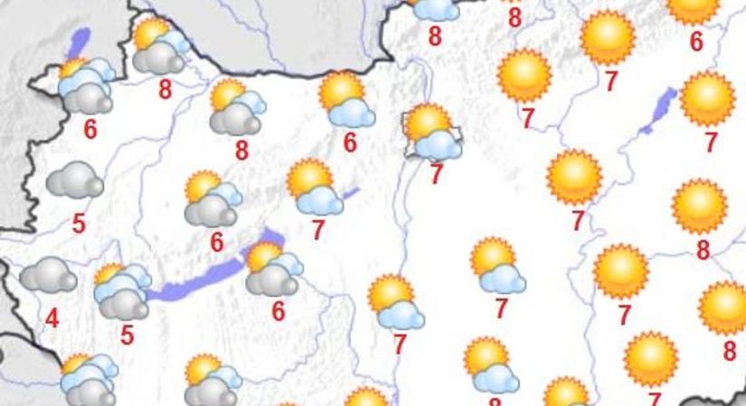 Még marad a napsütés, de már gyülekeznek a felhők