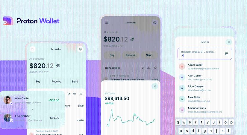 A Proton mail Bitcoin tárcát mutatott be