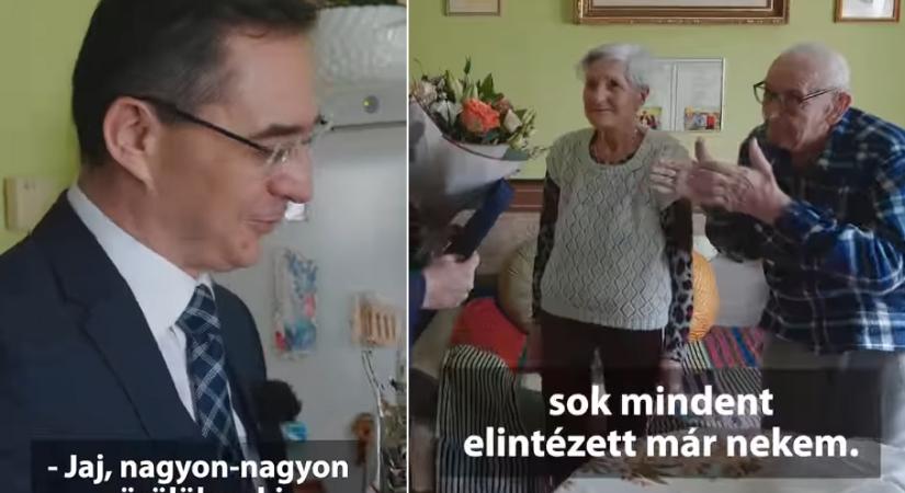 “Sokat hallottam a polgármester úrról, sok mindent elintézett már nekem” – így örült Papp Lászlónak Debrecen legidősebb házaspárja