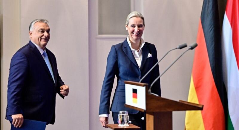 Elindult a nyilvános közeledés a német szélsőjobbhoz: Orbán Viktor fogadta Alice Weidel AfD-vezért