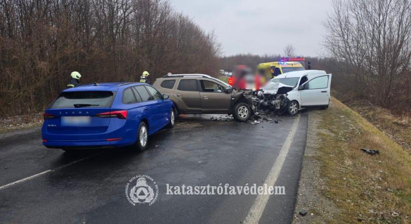 Hármas karambol történt Nagykanizsánál