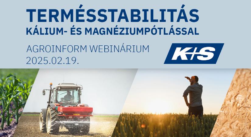 Termésstabilitás kálium- és magnéziumpótlással Agroinform webinárium