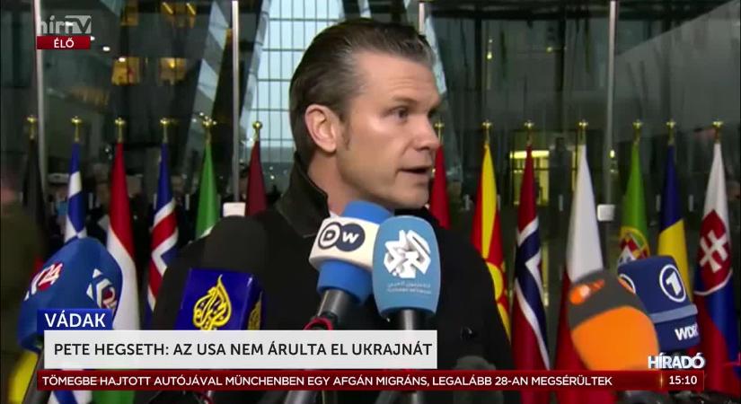 Pete Hegseth: Az USA nem árulta el Ukrajnát  videó