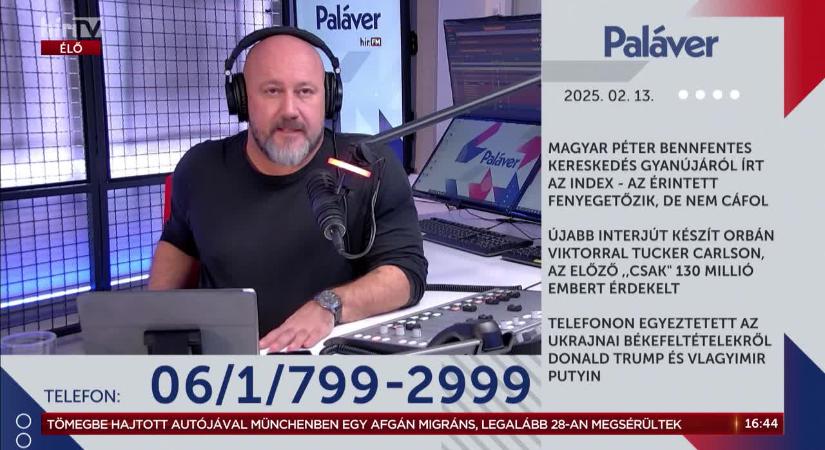 Paláver - Magyar Péter bennfentes kereskedésének a gyanújáról írt az Index  videó