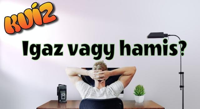 Igaz vagy hamis kvíz: Csak a zsenik tudják csípőből a válaszokat! Neked meglesz a 10/10?