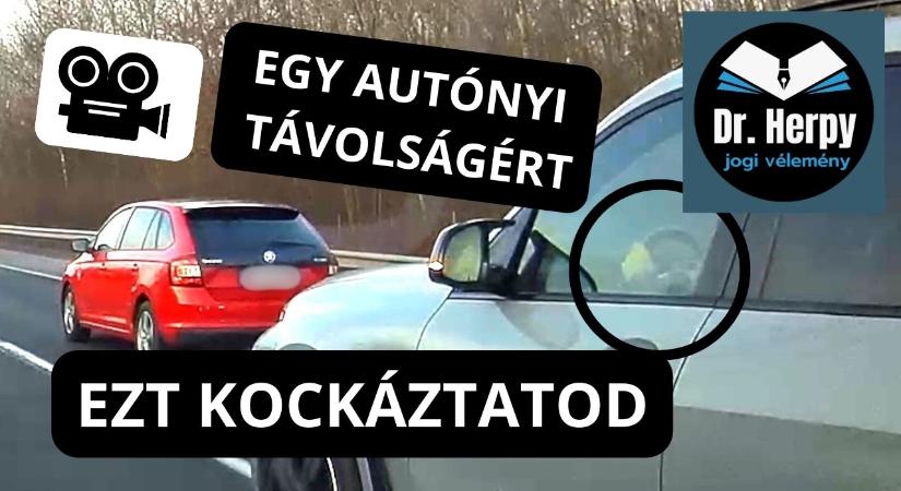 Dr. Herpy: „Egy ilyen miatt sorszámos fotó készül rólad és akár évekre elveszik a jogosítványt”