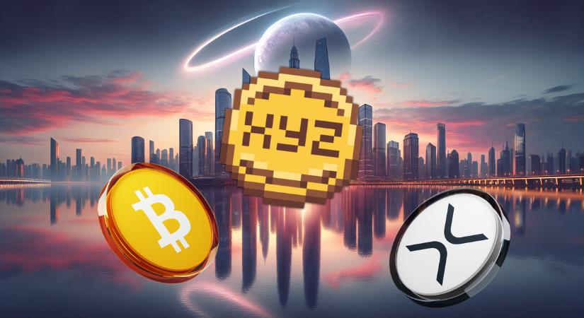 A Bitcoin stabil, az XRP vezeti az altcoin-rallit, az XYZ pedig tartja helyét a vezető mémérmék között