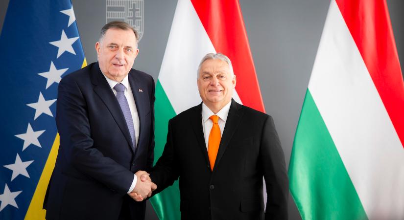 Orbán Viktor találkozott Milorad Dodik boszniai szerb elnökkel Budapesten