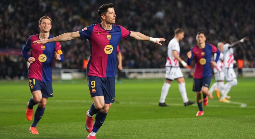 La Liga: Lewandowski góljával nyert és a tabella élére ugrott a Barcelona! – videóval