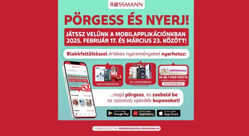 Pörgesd fel a szerencséd a Rossmann-nal!