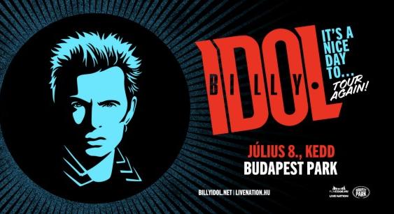 A punk rock legenda, Billy Idol a Budapest Parkba is elhozza legnagyobb slágereit