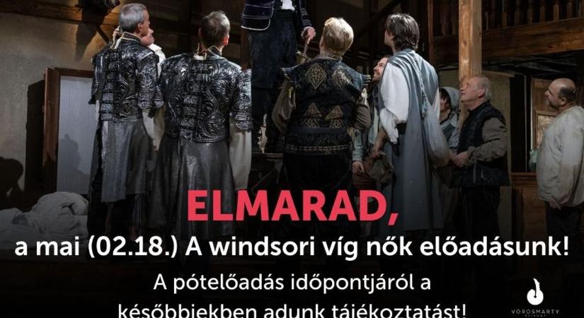 Elmarad a színházi előadás