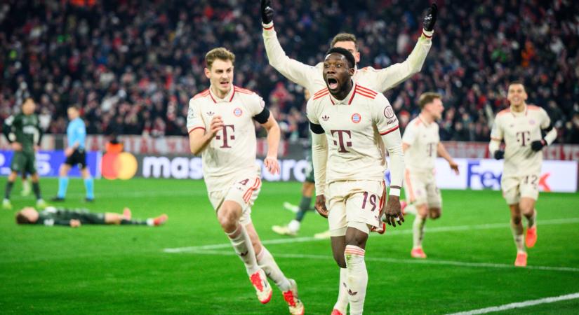 Szenvedett a Bayern München a BL-ben, de egy 94. perces góllal továbbjutott