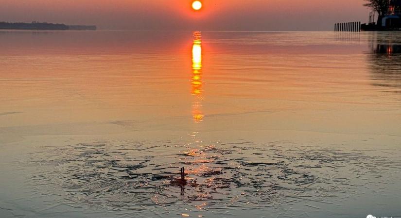 Itt kezdett el befagyni a Balaton