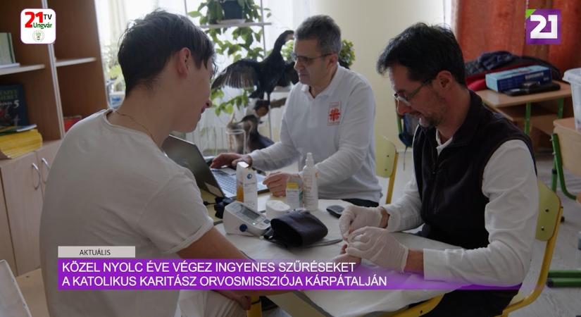 Aktuális (2025.02.19) közel nyolc éve végez ingyenes szűréseket a Katolikus Karitász orvosmissziója Kárpátalján (videó)