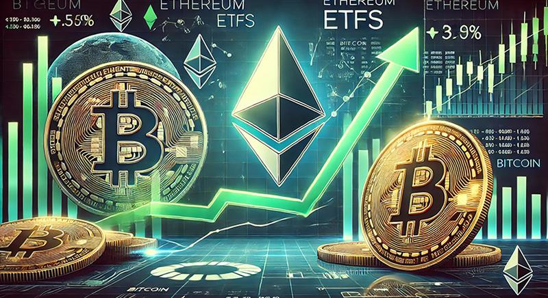 Az ethereum ETF-ek iránti kereslet megugrott, a bitcoin-befektetők visszavonulnak