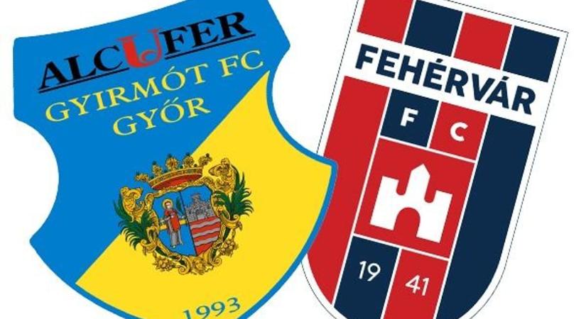 Magyar Kupa – Gyirmót FC Győr–Fehérvár FC, szerda, 17 óra – online