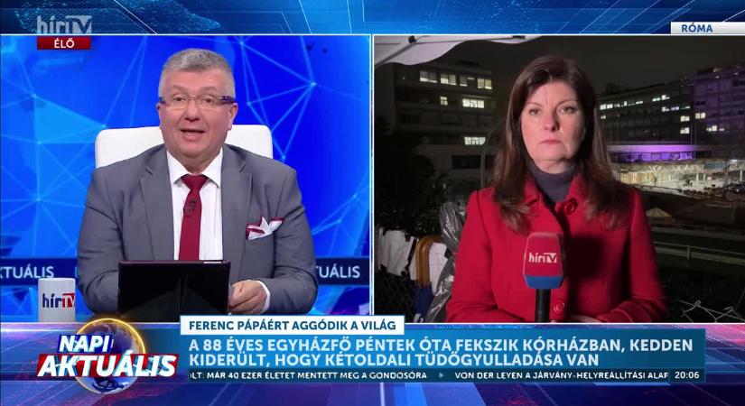 Napi aktuális - Romlott Ferenc pápa állapota, kétoldalú tüdőgyulladást állapítottak meg nála az orvosok  videó