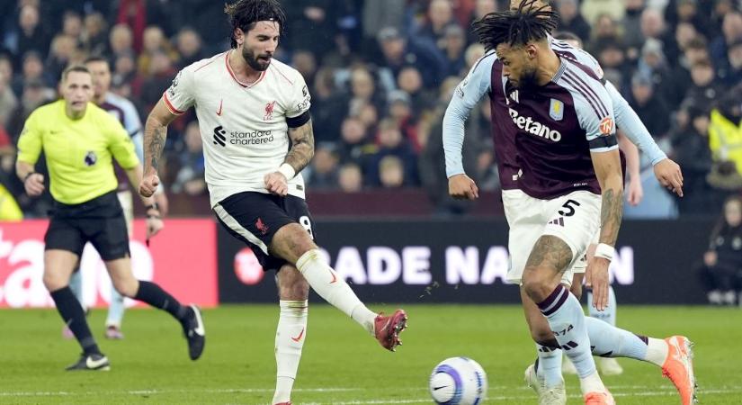 Drámai fordulat: a Liverpool nem bírt az Aston Villával, 2-2 lett az összecsapás vége