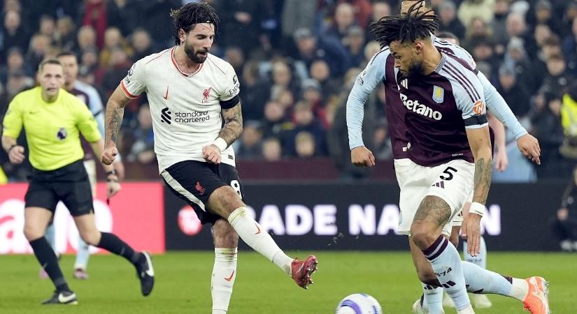 Döntetlent játszott a Liverpool az Aston Villa vendégeként