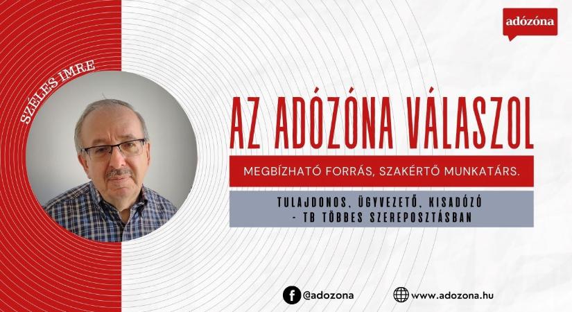 Az Adózóna válaszol: tulajdonos, ügyvezető, kisadózó – tb többes szereposztásban